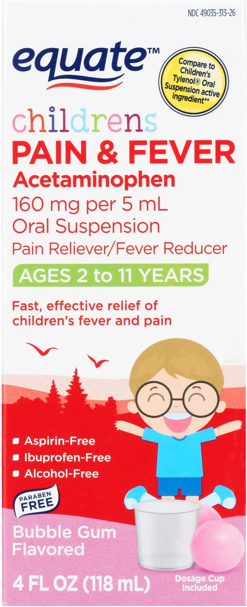 Equate Children's Acetaminophen 160 mg per 5 mL